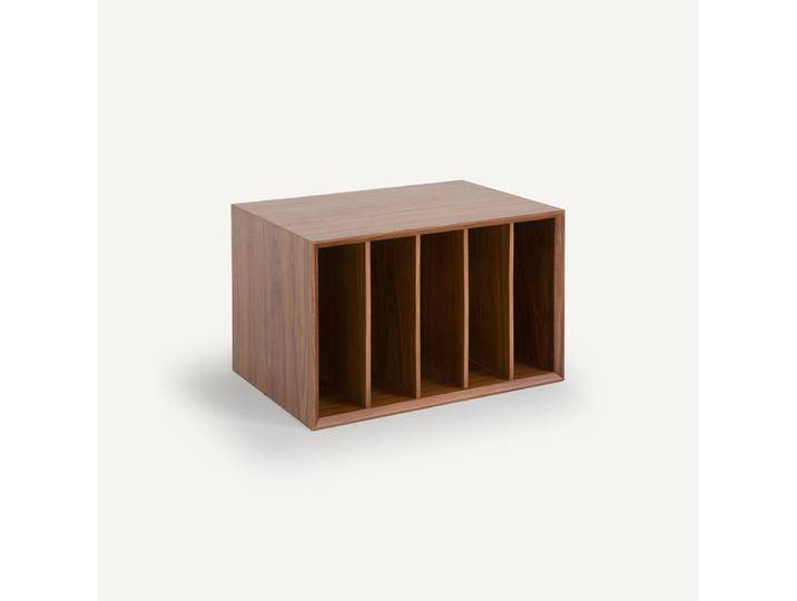 AM.PM Range vinyles L60 xP42 cm plaqué noyer, pour bibliothèque modulable ARCHIVITA XL Marron Noyer