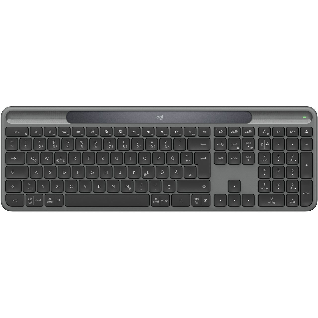 Logitech K980 Signature Slim Solar+ Wireless Graphite (DE) (920-013757)