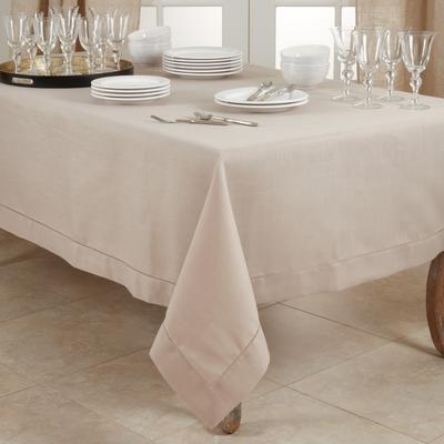 Saro Lifestyle Classic Hemstitch Border Tablecloth