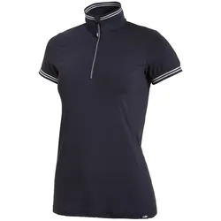 Schockemöhle Phillis night dunkelblau mit Strasssteinen funktionales Damen Trainingsshirt, Größe: XS