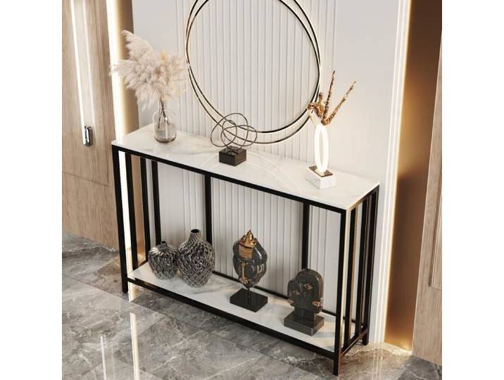 UNHO Table Console Entrée Meuble Entrée Meuble Entrée pour Couloir Salon 120x30x78cm
