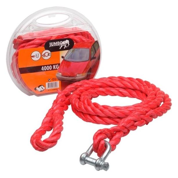 Jumbo Abschleppseil in schwarzer Tasche mit Farben-Einleger, Z (3184021-TD)