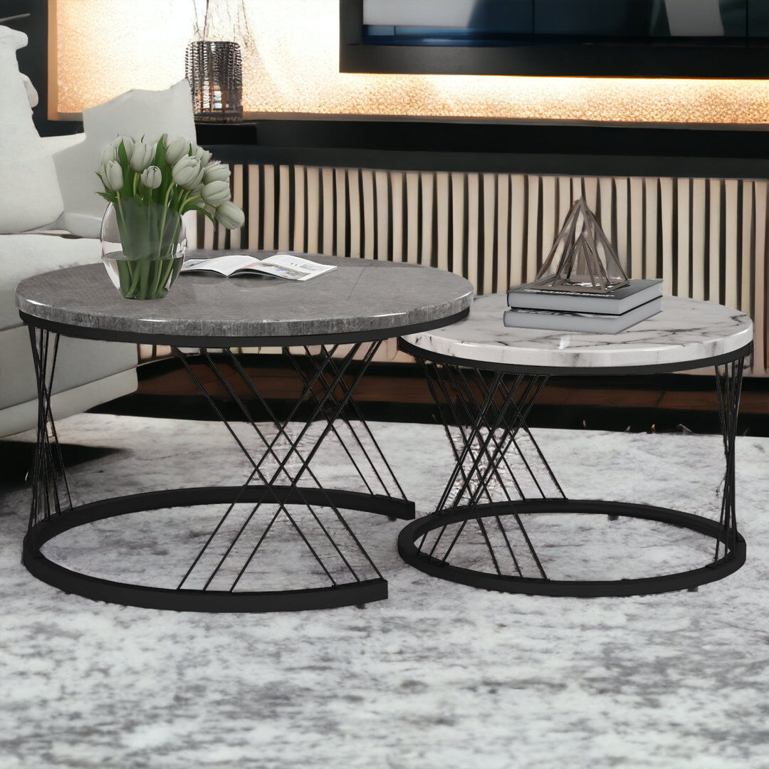 Metro Biftu Frame Coffee Table Grey