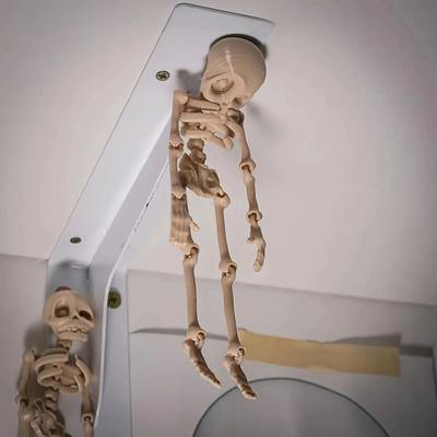 Uplift Essentials Magnetic Poseable Skull Fridge Magnet Funny Halloween Kitchen Decor Quirky Home Accessory standard