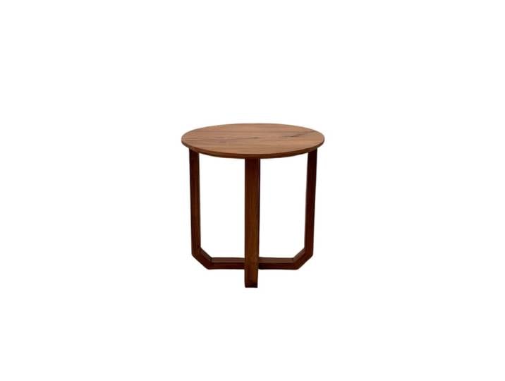 Table d'appoint ronde en bois de teck