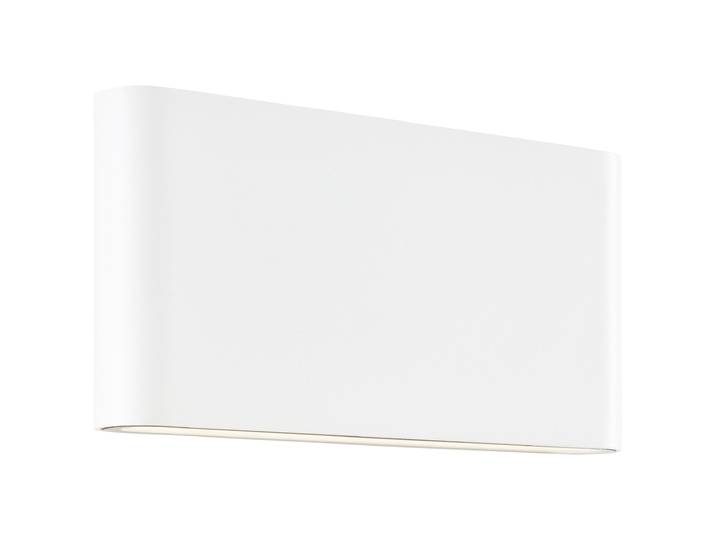 BRILLIANT Außen-Wandleuchte Welbie , Energieeffizienz: F, weiß, 1, H: 9cm, 1 Stk., Leuchten, LED-Haustürbeleuchtung - zweiseitiger Lichtauslass - 17,5cm Breite, Außen-Wandleuchte