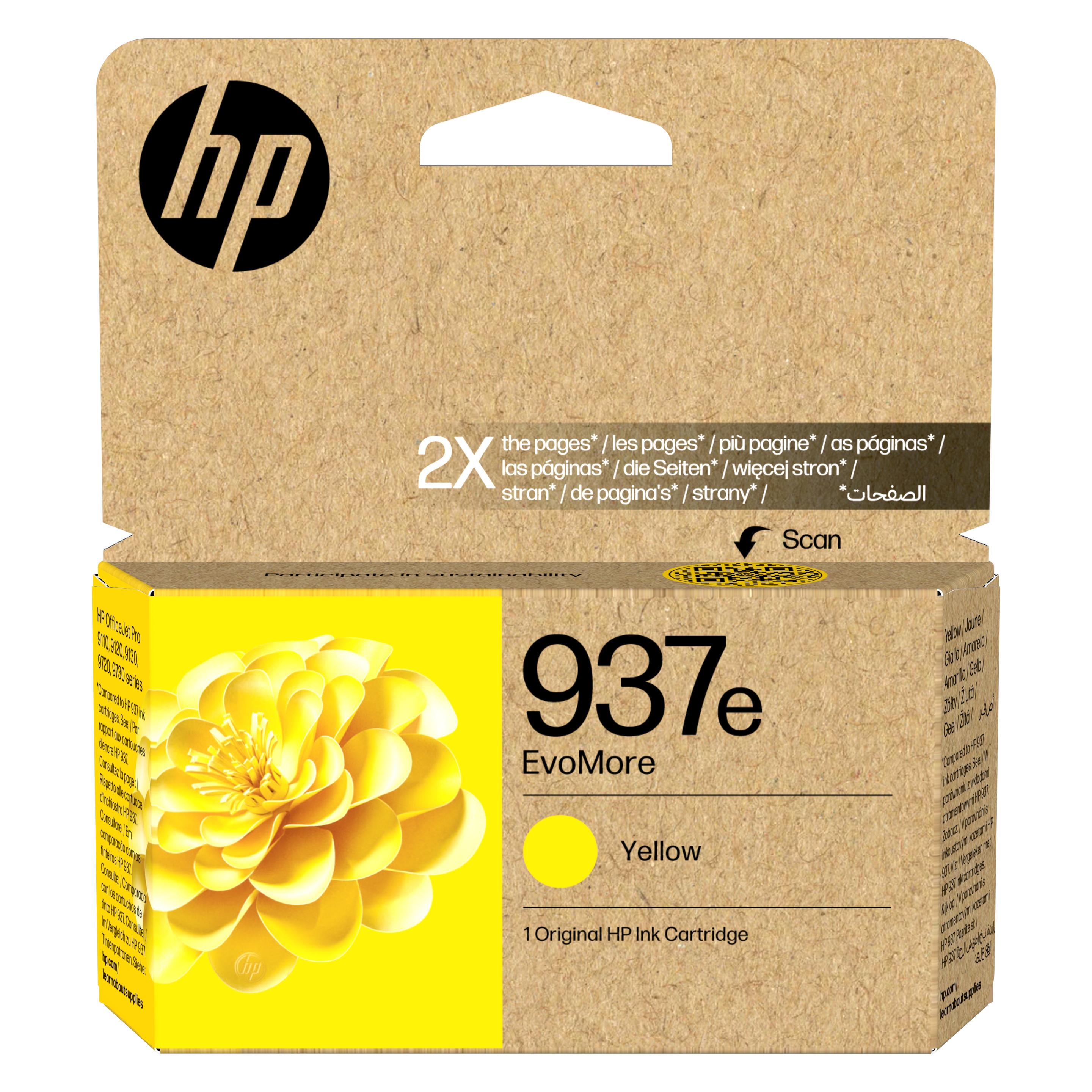 HP 4S6W8NE#CE1 937e EvoMore OJ PRO Tinte yellow 1650Seiten (Y) (4S6W8NE#CE1)