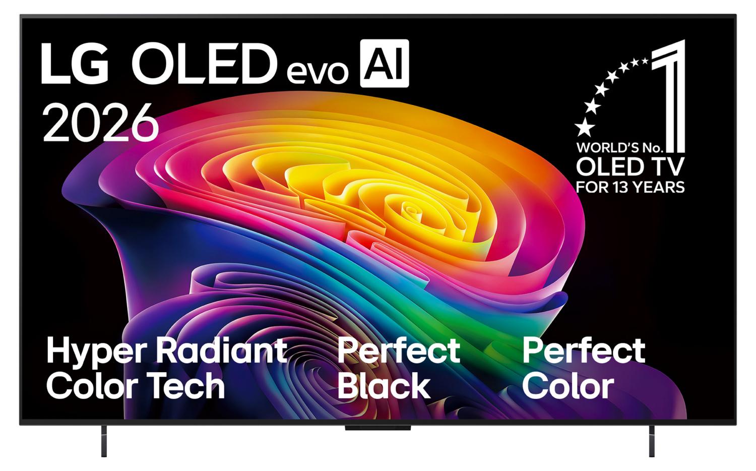 LG OLED evo AI OLED42C6ELB, 106,7 cm (42"), 3840 x 2160 Pixel, OLED, Smart-TV, WLAN, Schwarz