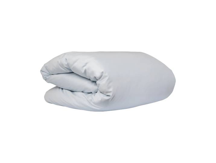 Mille Notti Housse de couette Satina Bleu clair, 150x210cm