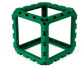Oakland Living Corporation Void Modular Cube – 10-Cube Set   Solid Structural Blocks for Furniture & Décor