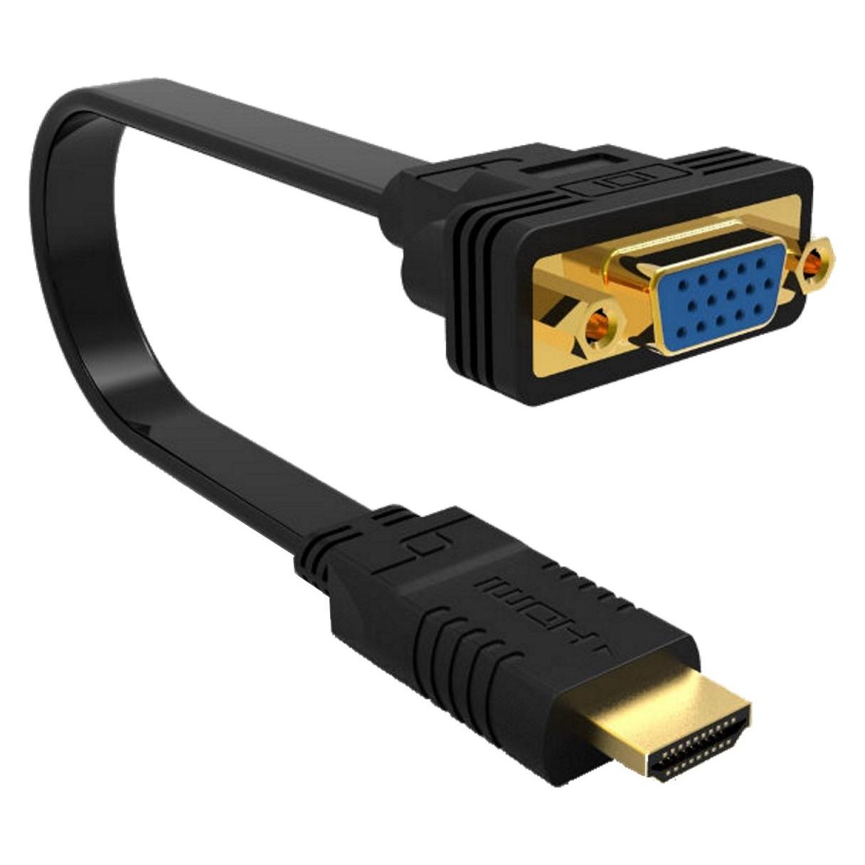 Ewent Cable Convertidor HDMI Macho - VGA Hembra 0,20 Metros (HDMI, VGA) (EW9869)