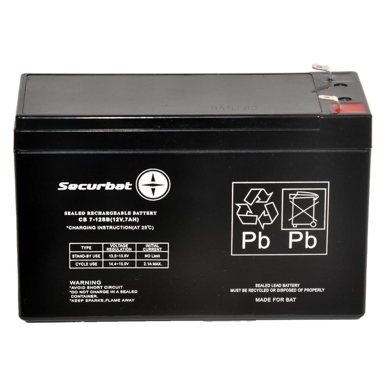PowerBat Akumulator AGM SECURBAT 12V 7Ah (7000 mAh) (SECURBAT 7-12)