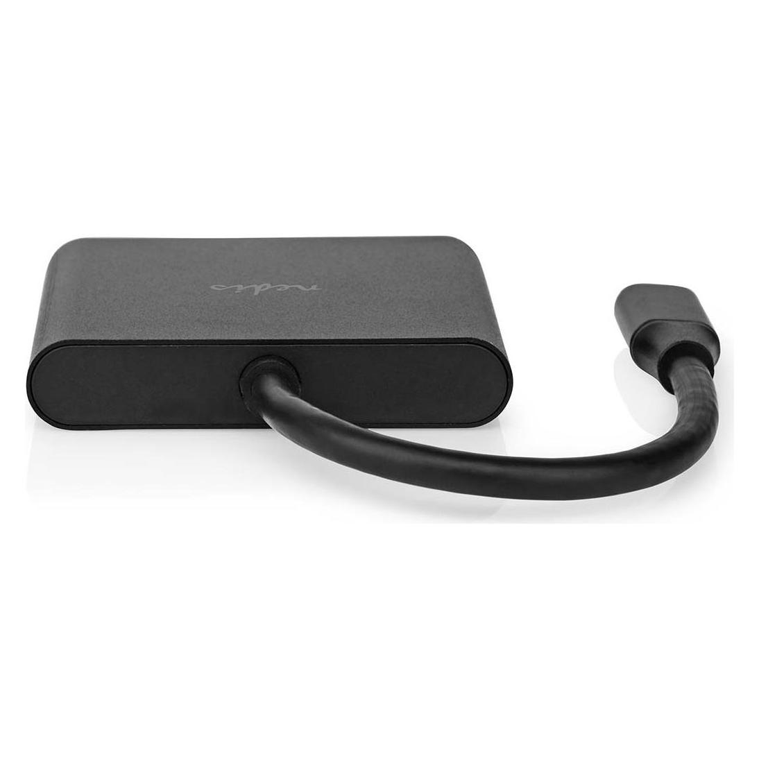 Nedis Multi-Port-Adapter (USB-C, 3 Ports) (CCGB64770BK01)