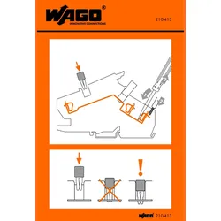WAGO GmbH &amp; Co. KG Handhabungsaufkleber 210-413