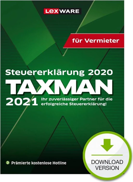 Lexware TAXMAN 2021 für Vermieter - German Elektronisk