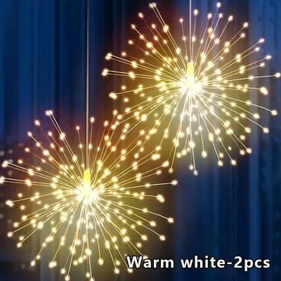 Uplift Picks Solar Starburst Ball Lights With Remote Control Eight Modes Outdoor Decor warm (2)