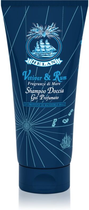 Helan Vetiver & Rum shampoing et gel douche pour homme 200 ml