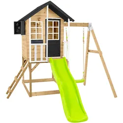 Zwerkules Spielhaus Holli 2   inkl. Rutsche & Schaukel   352x280x224cm