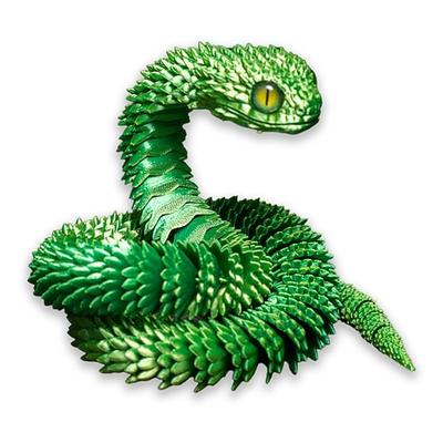 3D Gedruckte Tiere Set 3D Gedruckte Schlangenspielzeuge 3D Gedrucktes artikuliertes flexibles Fidget Spielzeug 3D Gedruckte Tiere Exquisites süßes Haustierspielzeug Erwachsene Fidget Spielzeuge
