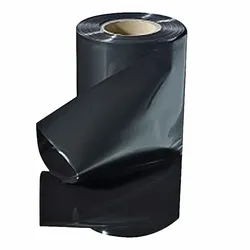VEPATIM Schlauchfolie  500mm breit 100my opak - blickdicht schwarz 250 lfm.
