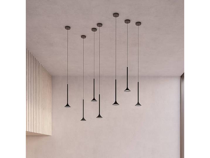 LEDS-C4 Hängeleuchte Alive, schwarz, für Wohn- / Esszimmer, Aluminium, Modern