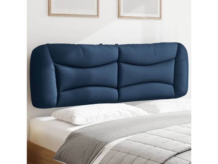 vidaXL Kopfteil-Kissen Hvar Blau 160 cm Stoff