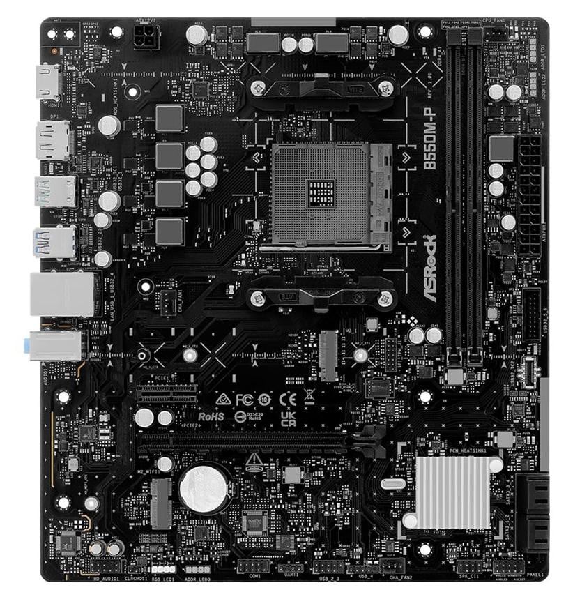 ASRock B550M-P micro-ATX moederbord AM4