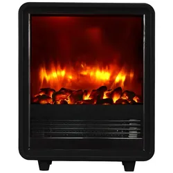 Elektro-Kaminofen BALDERIA George – Heizung bis 2000 W, schwarz