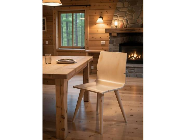 JVmoebel Esszimmerstuhl Eleganter Holzstuhl im modernen Design für Wohnzimmer und Esszimmer