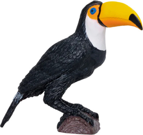 Mojö Fun Toekan Wildlife decoratie, 3 stuks, Zwart Wit Geel Oranje