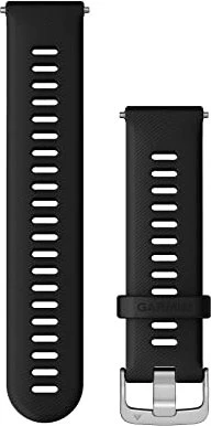 Garmin Quick Release (22 mm) Silikon, Black - Silver