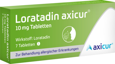axicorp Pharma GmbH LORATADIN axicur 10 mg Tabletten 7 St 14293750