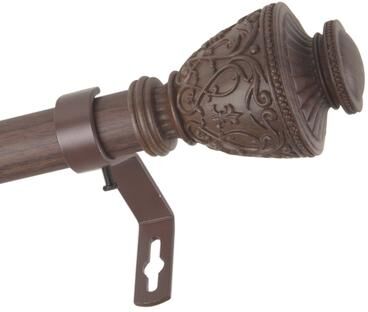 InStyleDesign Neva 1 inch Faux Wood Curtain Rod