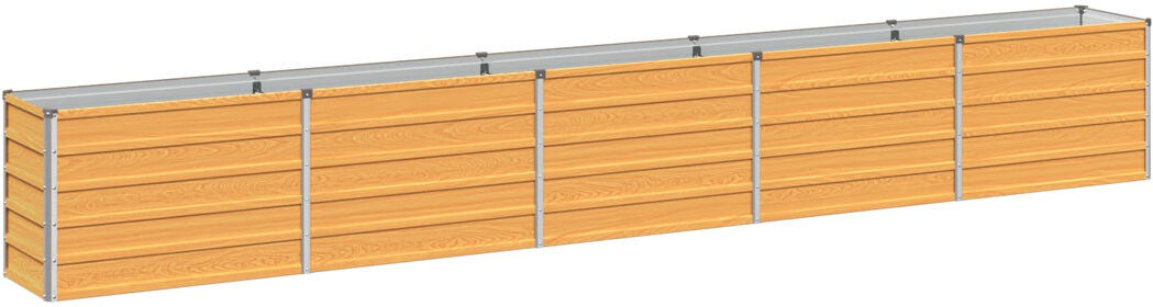 Rio Raised Garden Bed Natural 55cm H x 400cm W x 40cm D