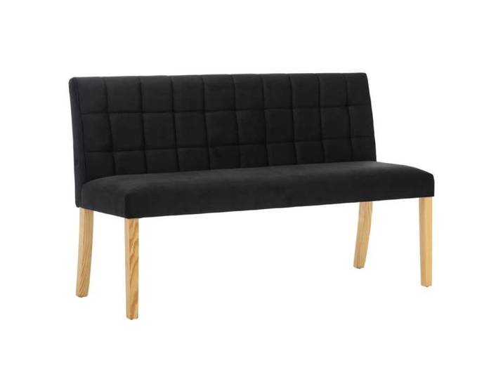 SALE 2026 Banc de Couloir classique Noir - Banc 140cm Noir Velours 16.4 Kg 841806