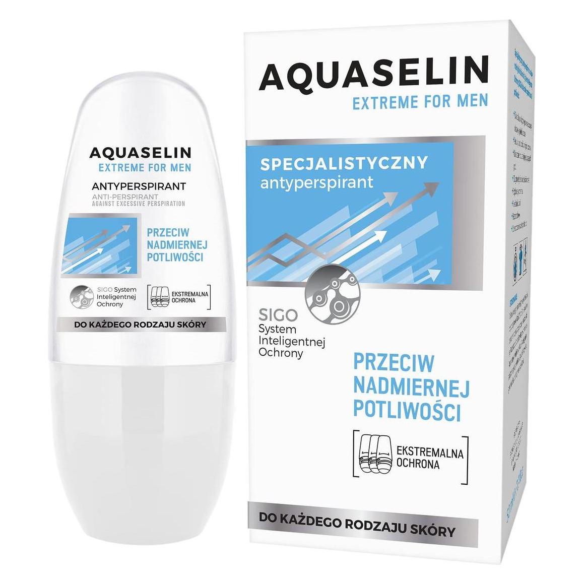 Aquaselin Extreme For Men Specialized Antiperspirant Against Excessive Sweating (Roll-on, 50 ml) (5900116043760)