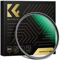 K&F Concept Filtr K+F Zaawansowany Filtr Armor Uv Ultrafioletowy K&f Nano-x Mrc 52 Mm 52mm / Kf01.2742 (52 mm, UV-Filter), Objektivfilter, Transparent