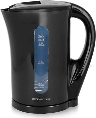 Emerio Wasserkocher, 1,7 l, Kabellos schwarz