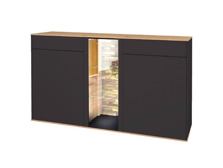Sideboard Typ B 159 x 90 x 42cm Grau/Anthrazit Gleiter