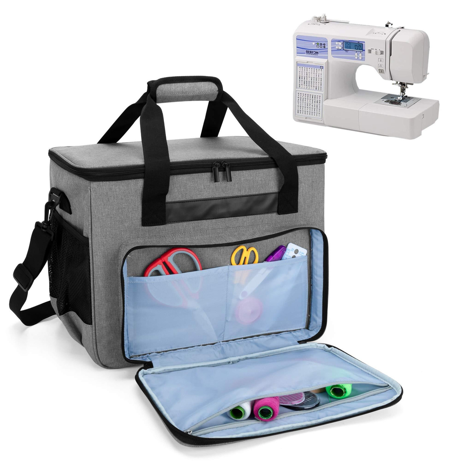 Draagzak voor naaimachine en accessoires