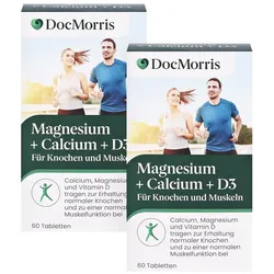 DocMorris Magnesium + Calcium + D3 Doppelpack 2X60 St