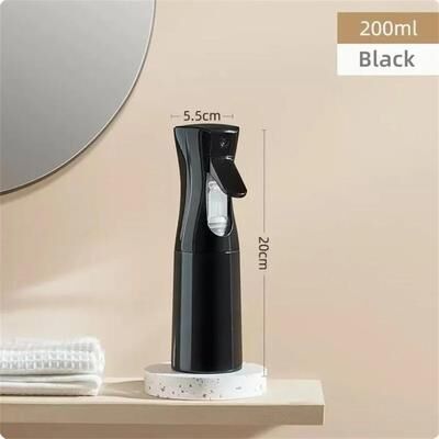 Uplifted Finds Professional Continuous Water Mister 200 300ML Ultra Fine Mist Spray Bottle black 200 Ml