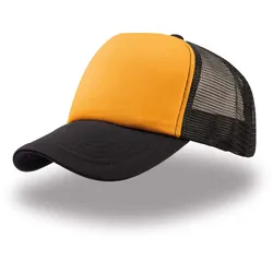 Atlantis Unisex 5-Panel Mesh Kappe Netz Cap RAPP yellow/black/black one size