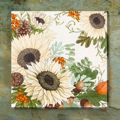 West Of The Wind Falls Finale Sunflower Canvas Wall Art Multi Warm , Multi Warm