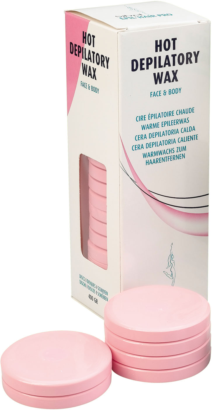 Sibel Čpil’hair pro Wieder Verwendbares Heißwachs Scheiben Maxi PRO Rosa 400 Gr SN-7410324