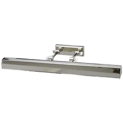 Wandlampe Bilderleuchte Spiegellampe Badleuchte Stahl Nickel B 65,2 cm 4 Flammig