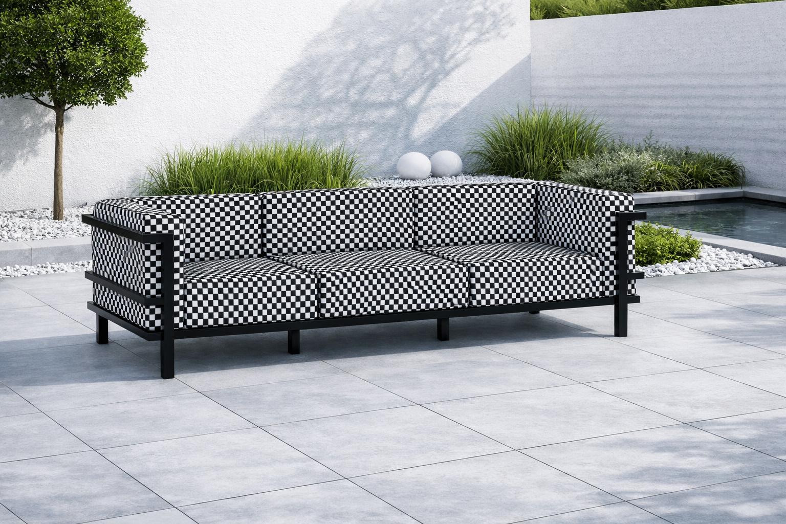Gartenkollektion IBIZA 3 Sitzer Sofa Outdoor Stoff OUTLET