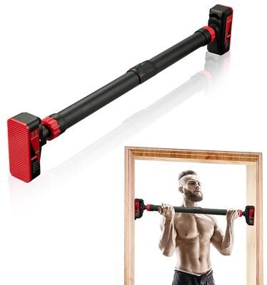 Smart Shopping Spot PowerGrip Doorway Pull Up Bar Adjustable Chin Up Bar With Level Gauge PowerGrip Doorway Pull Up Bar Adjustable Chin Up Bar With Level Gauge