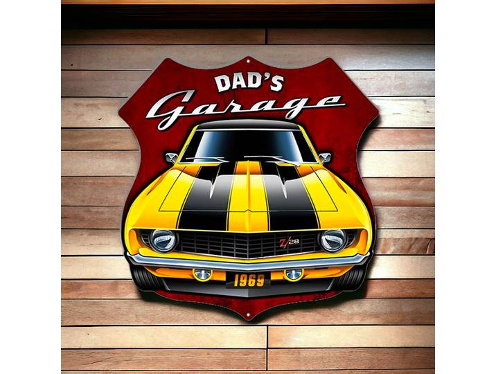 Plaque publicitaire Dad's Garage