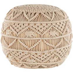 POUF Beige 40/40/40 cm Kayseri